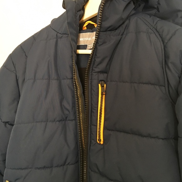 Michael Kors Navy Hooded Puffer Jacket Sz 18/20 - Picture 4 of 8